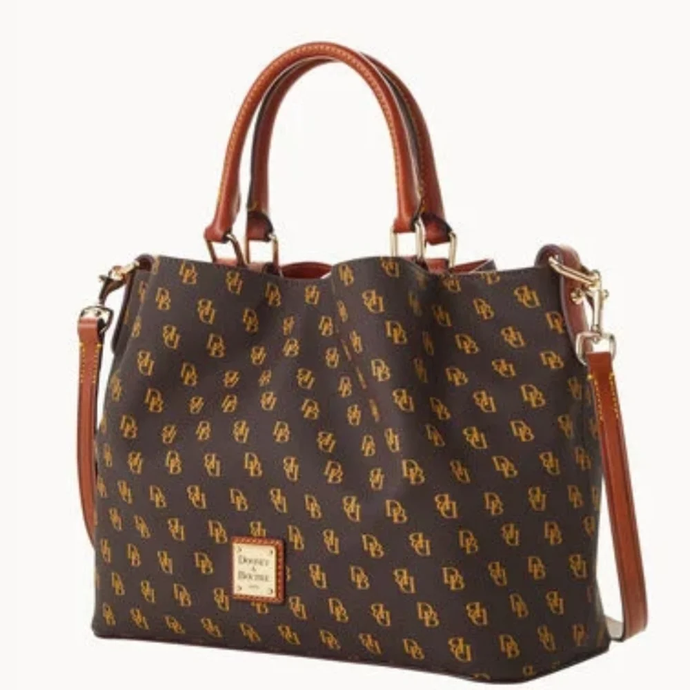 NWT Dooney & Bourke Gretta Brenna Tote Crossbody Bag Brown Tmoro NG1905BM - Picture 3 of 7